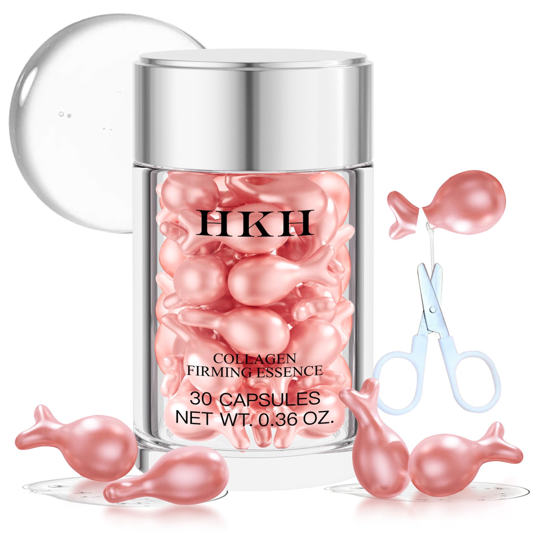 HKH retinol serum capsules in airtight packaging promote freshness and dosing convenience.