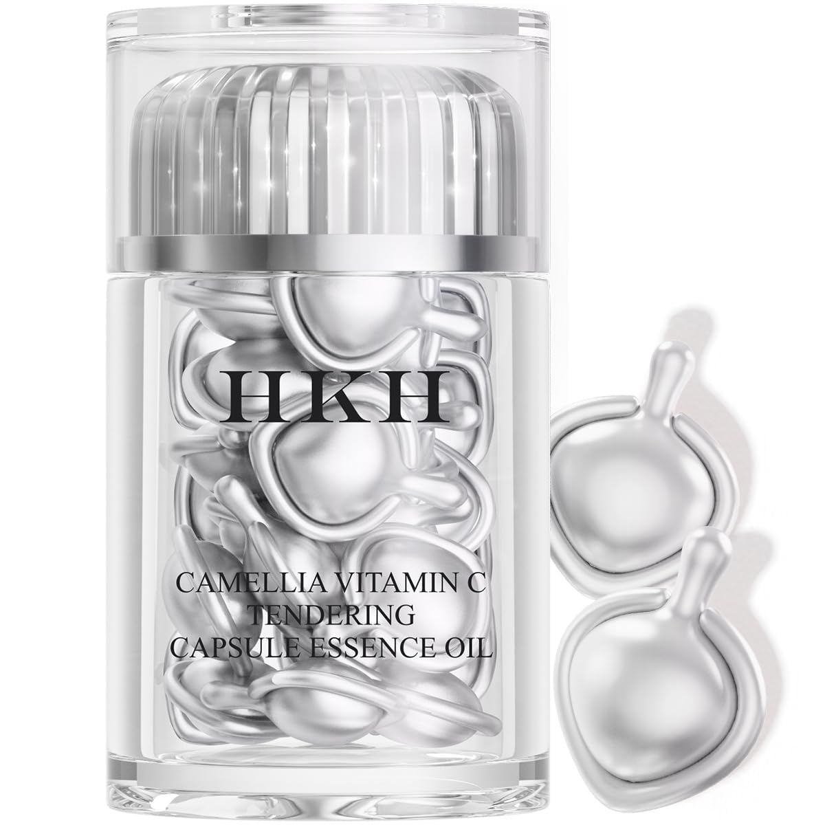 HKH Triple Vitamin C Serum Capsules bottle pour for brightening and even skin tone