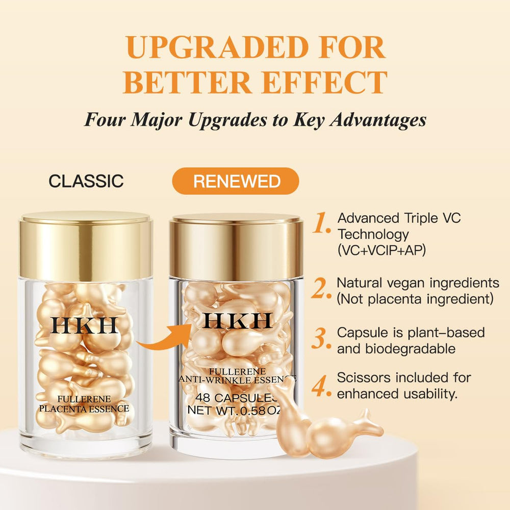 HKH Vitamin C Serum in application motion for quick absorption.