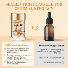 HKH Vitamin C Serum Capsule pack preserves potency for travel.