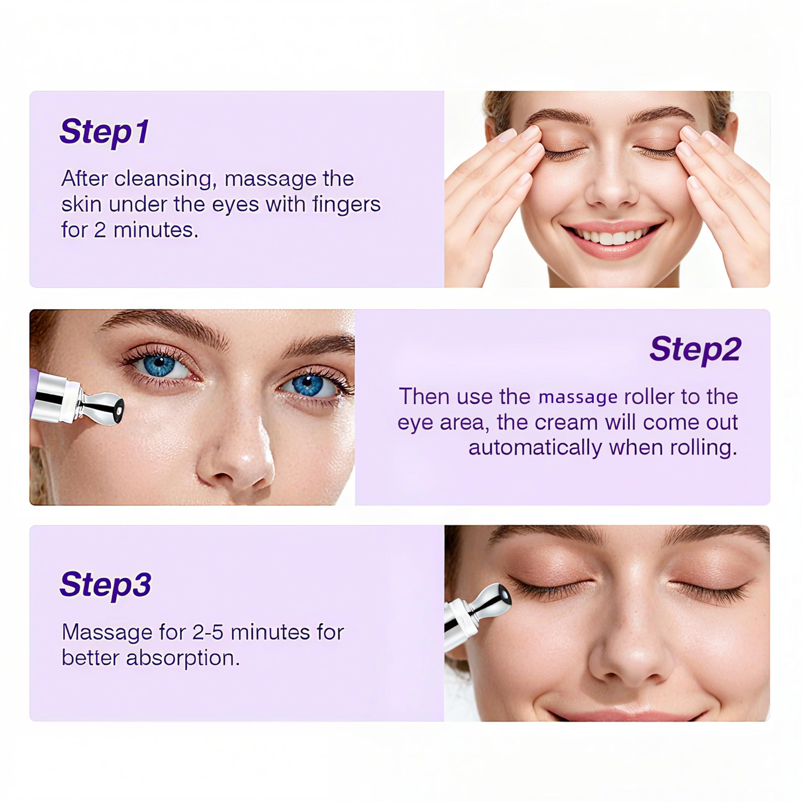 Hydration emphasis with hyaluronic acid for deep moisture around eyes