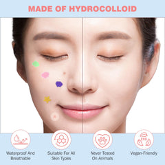 HLOES star patch large on skin providing overnight coverage and discretion