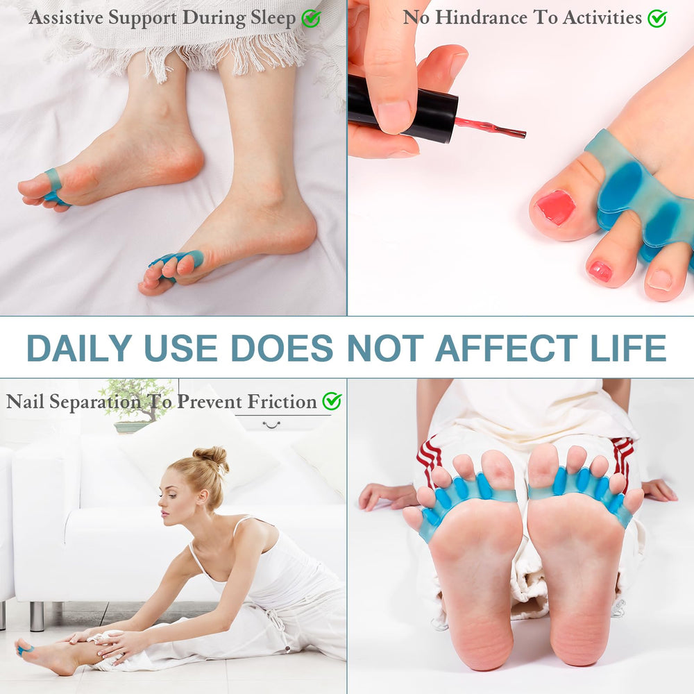 HLOES toe spacers easy to clean and maintain hygiene