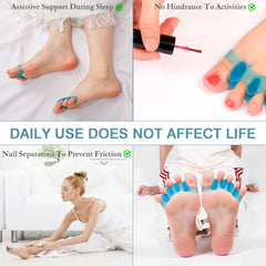 HLOES toe spacers easy to clean and maintain hygiene