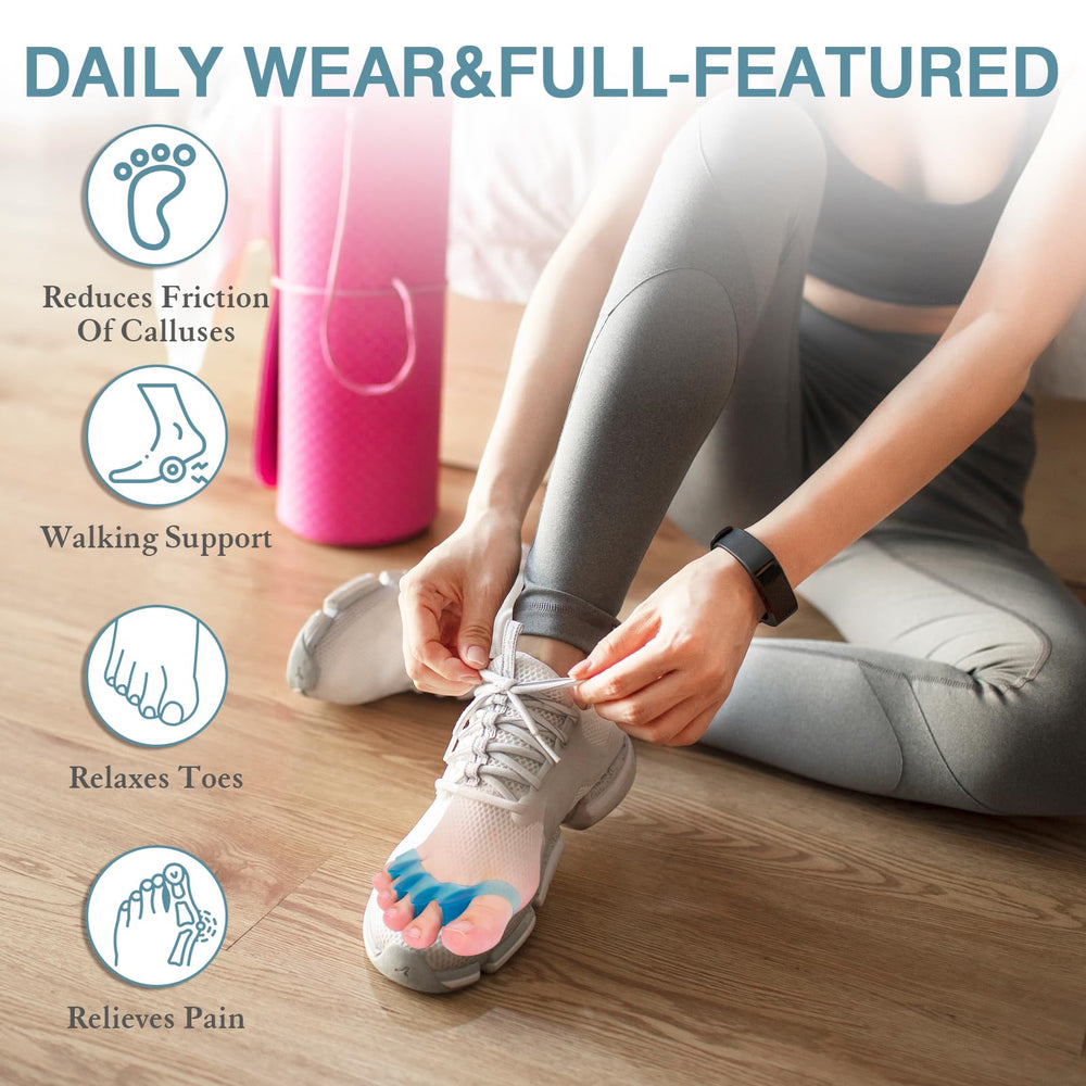 HLOES toe spacers used during pedicure routines for toe separation