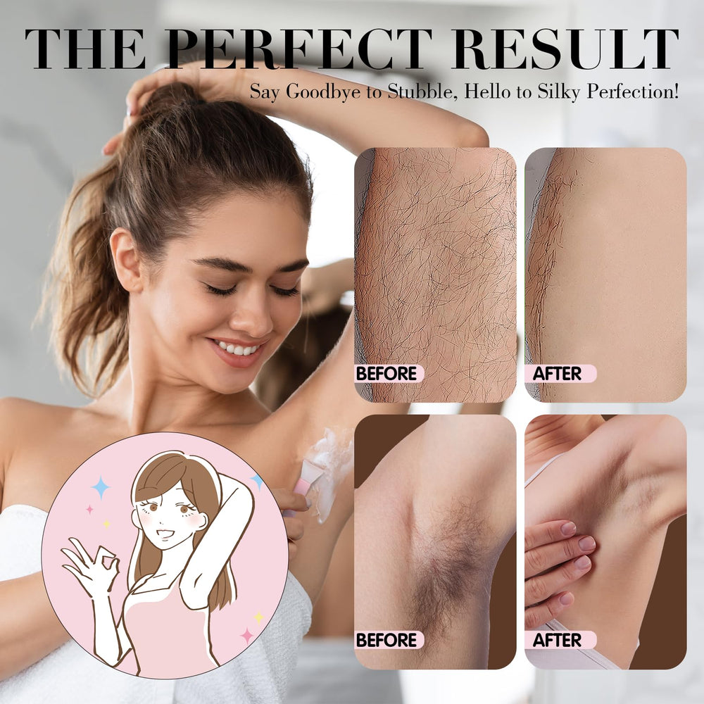 HNMTWQ hair removal cream underarms application for smooth skin