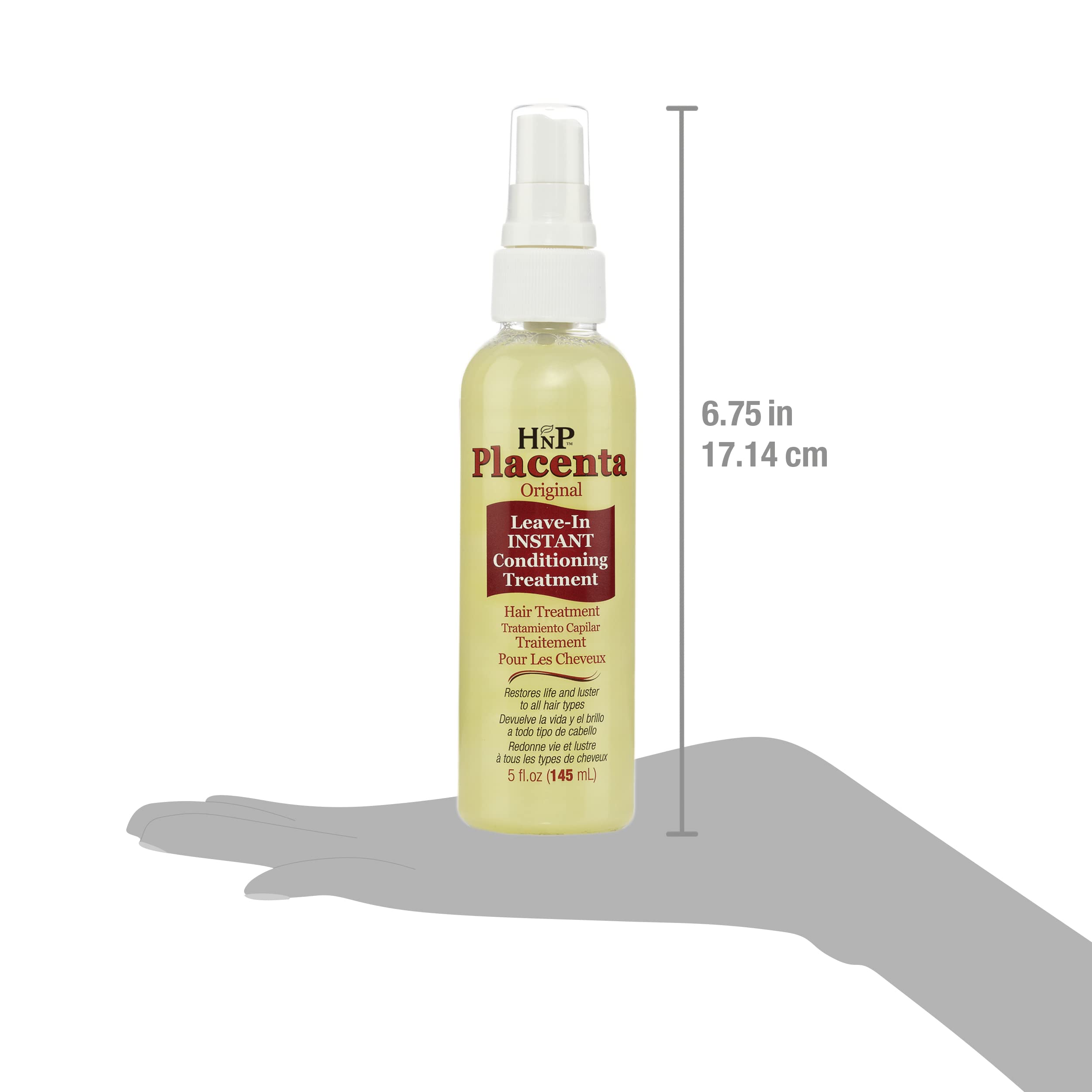 HNP Placenta Original before-after demonstrates reduced frizz and improved elasticity