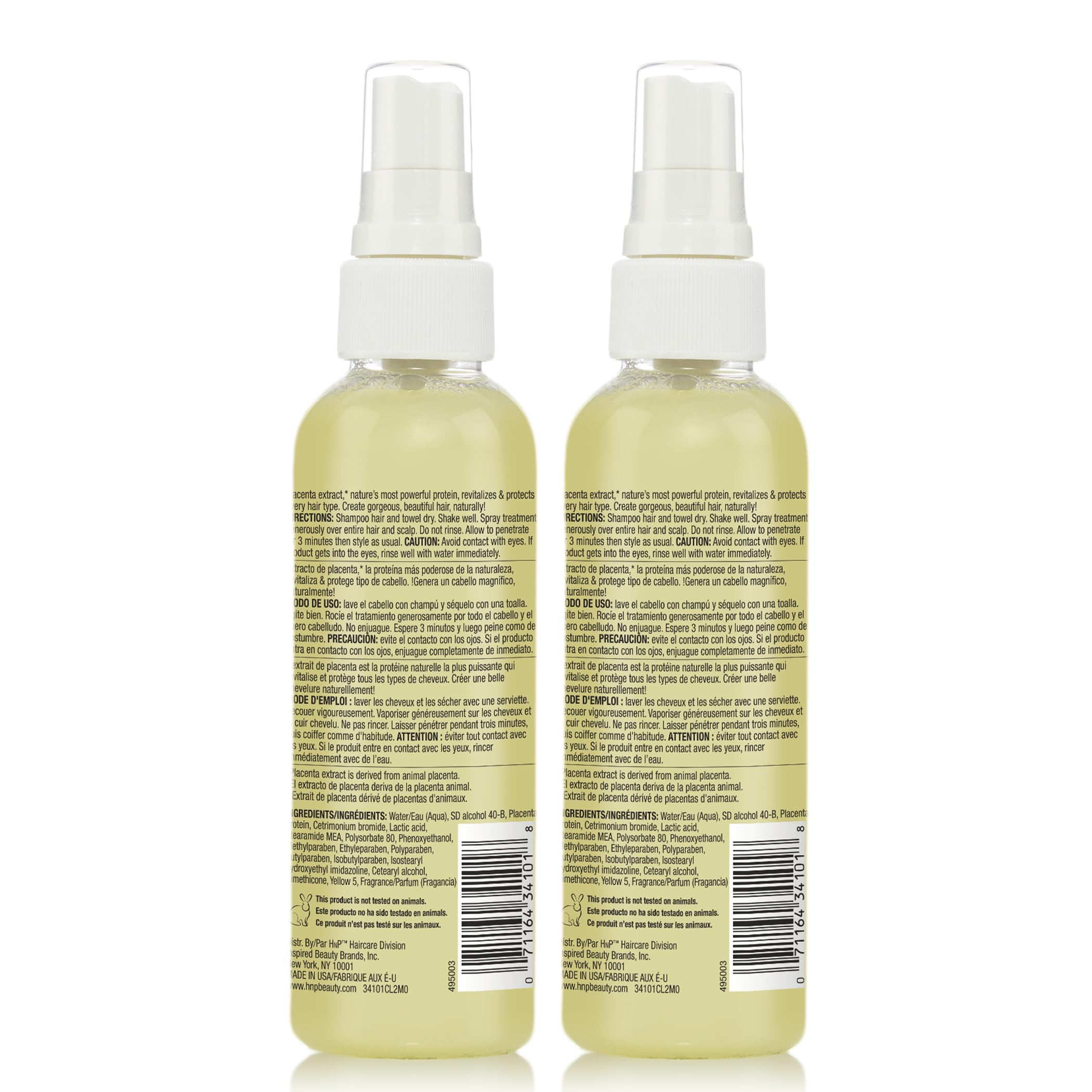 HNP Placenta Original finished look shows shiny, healthy-looking hair