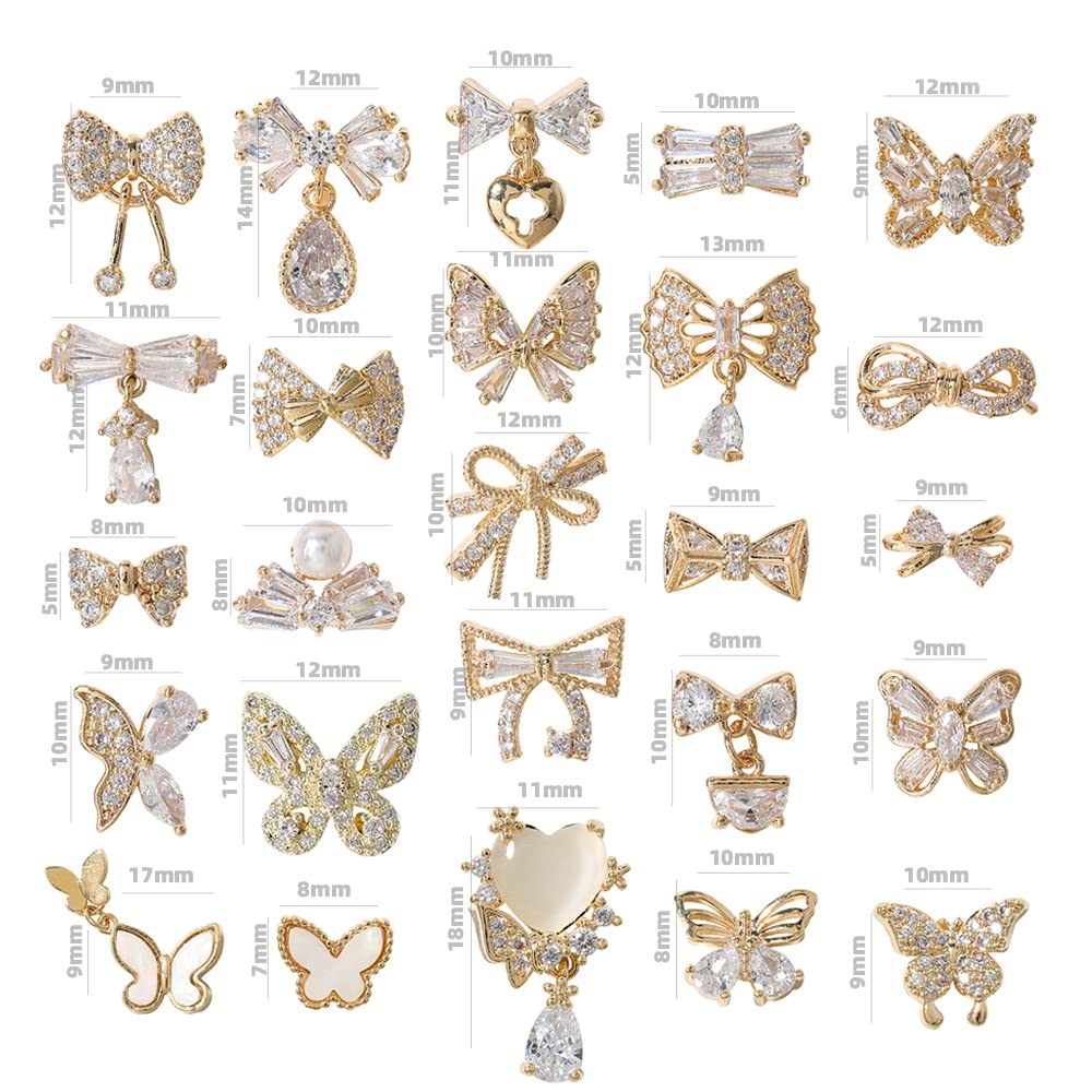 HNUIX butterfly charms are easy to apply with glue and precision tools