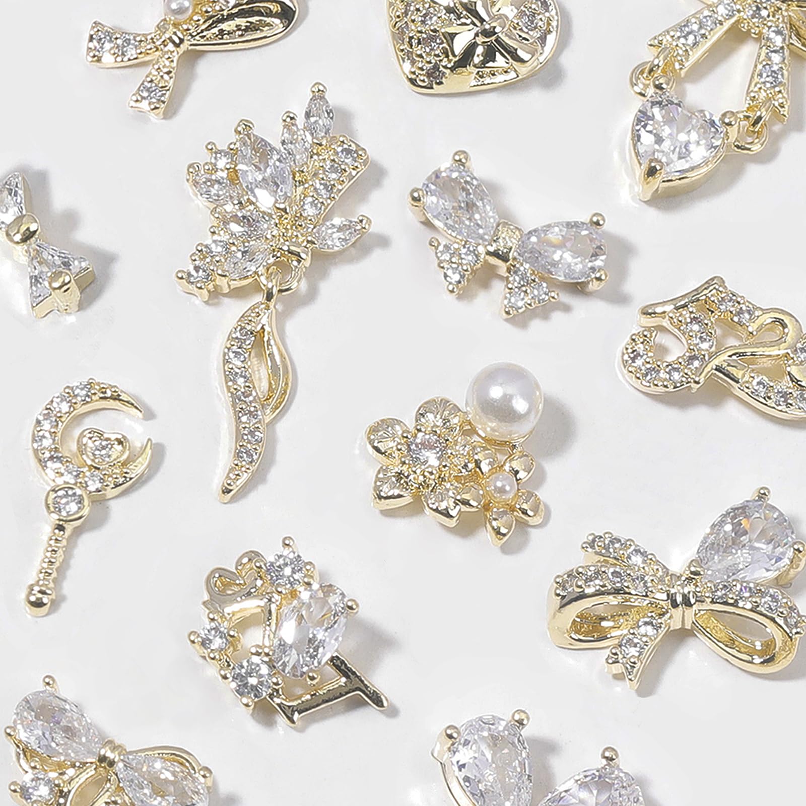 HNUIX crystal gems add shimmering accents to nails and crafts