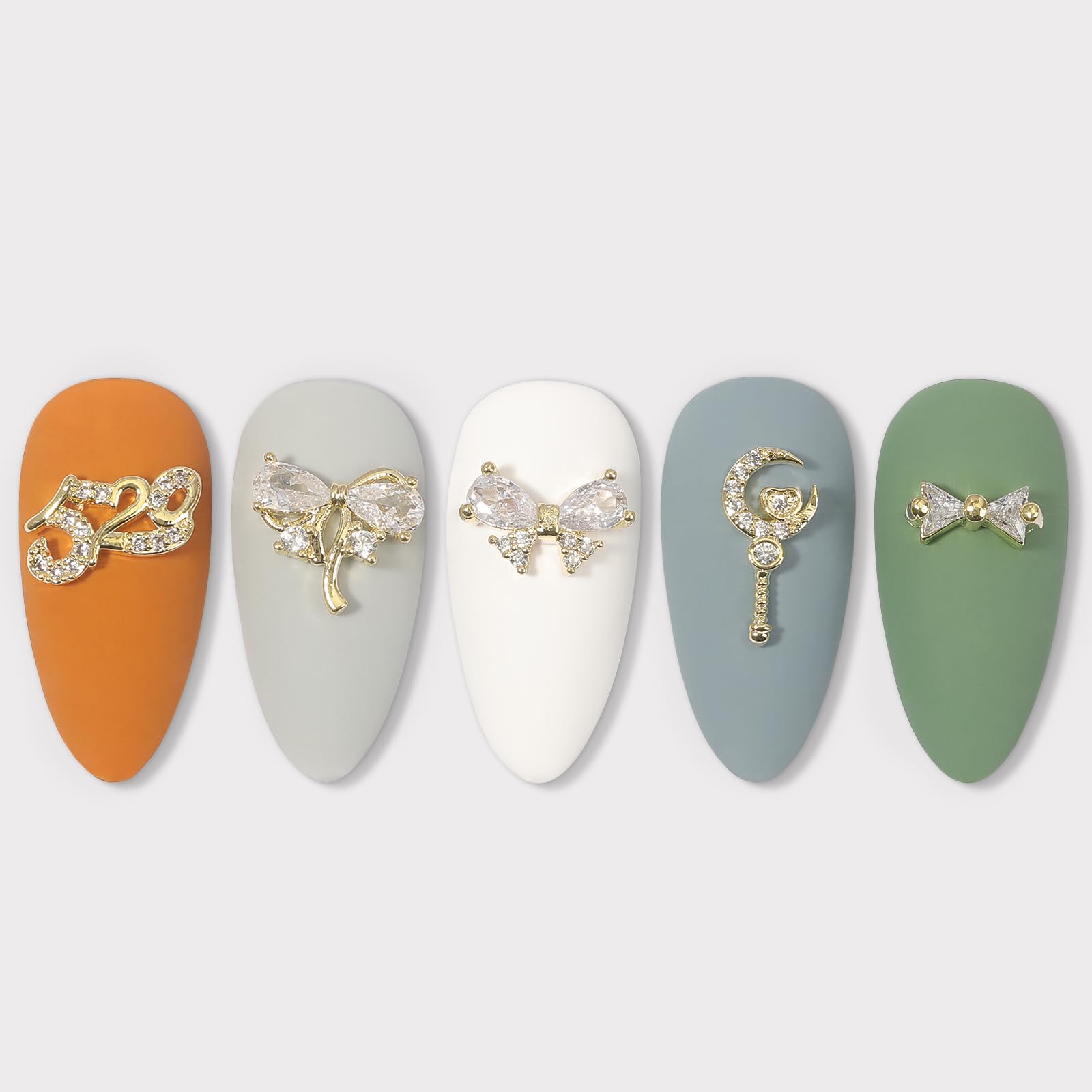 HNUIX multi-shape crystal designs for creative daily nail looks
