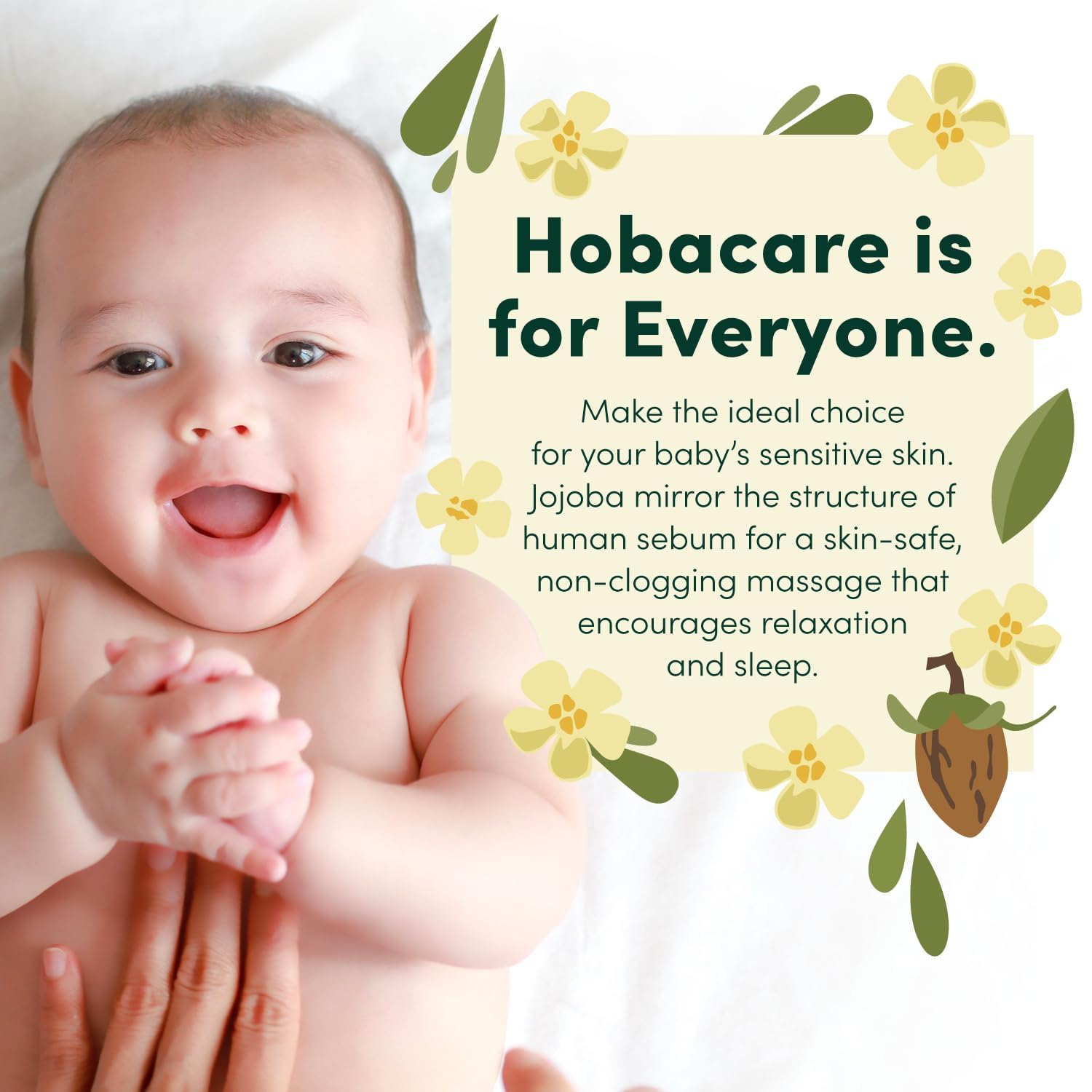 HobaCare Clear Jojoba Oil hair application adds shine without buildup