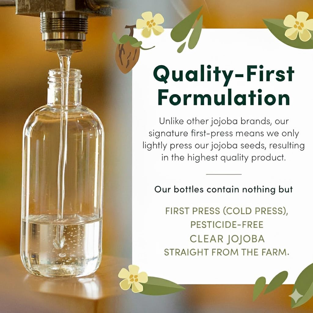 HobaCare Clear Jojoba Oil on skin for lightweight hydration
