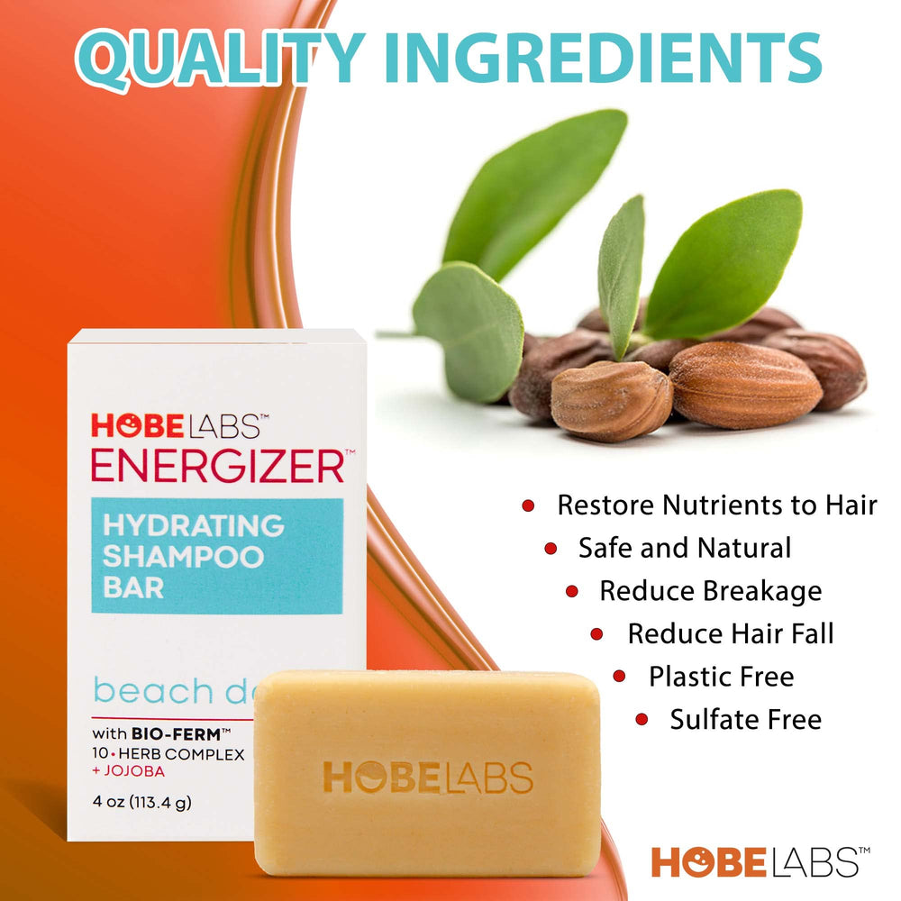 Hobe Labs Beach Day Shampoo Bar lather close-up with rich foam