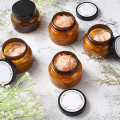 Hoemwarm stackable amber jar for space-saving organization