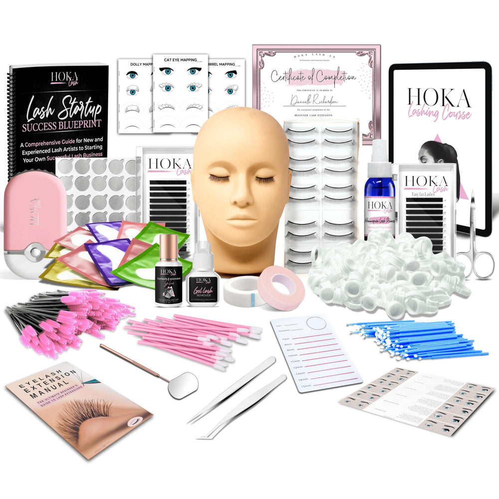 HOKA Lash mannequin head for realistic practice and technique development