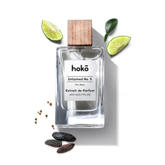 HOKO Untamed No. 5 front bottle with sleek, long-lasting fragrance.