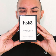 HOKO Untamed No. 5 label detail with premium branding.