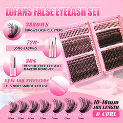 Holipet lash clusters bottom eyelashes for balanced full-look with secure hold.
