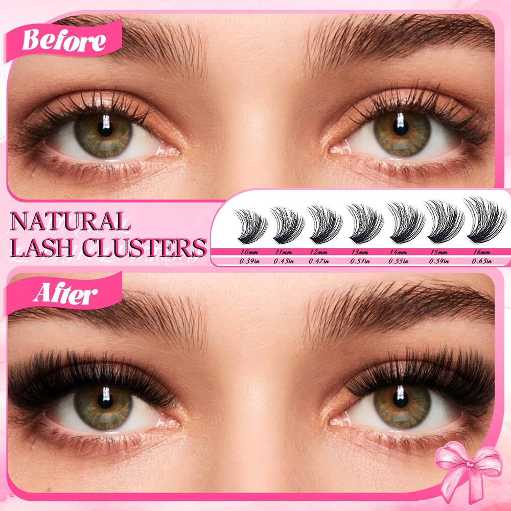 Holipet lash clusters density range 40D-100D for customizable volume.