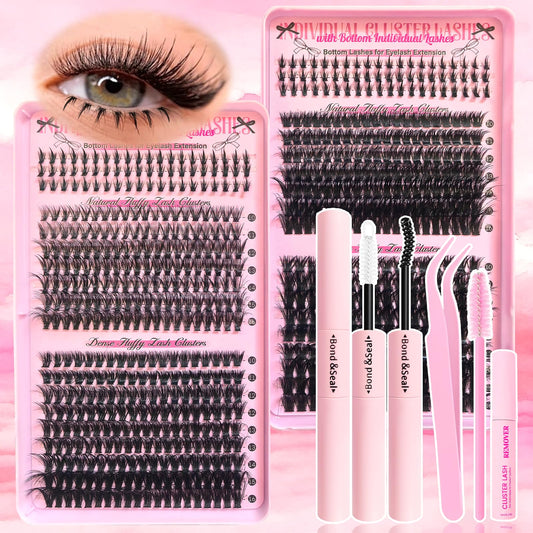 Holipet lash clusters top eyelashes for natural wispy volume with lasting comfort.