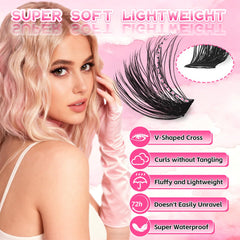 Holipet lash clusters wispy natural finish for subtle daytime drama.