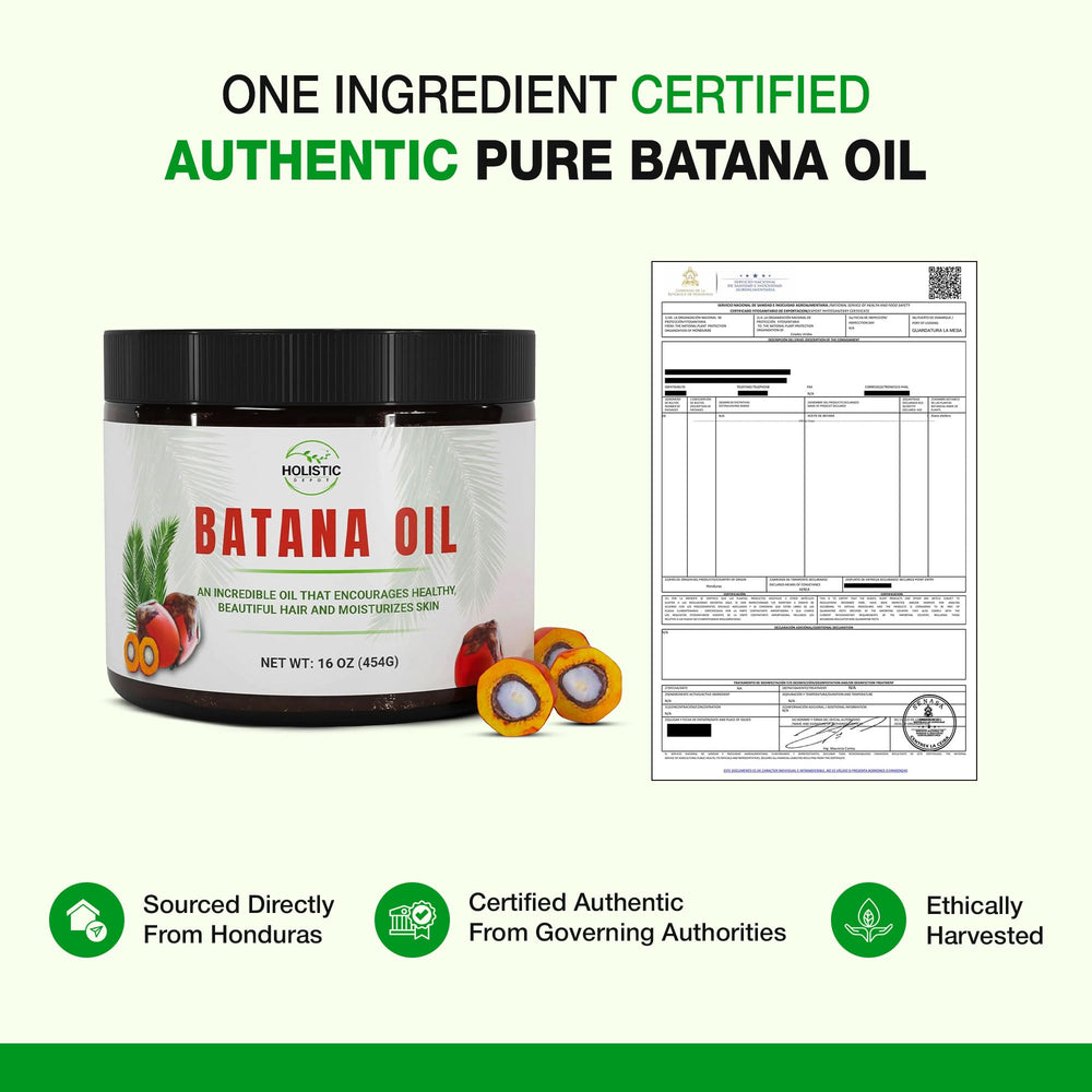 Holistic Depot Batana Oil Honduras origin highlights authentic heritage.