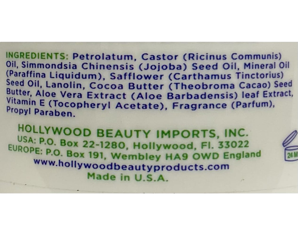 Hollywood Beauty Castor Oil Hair Treatment hands applying product for conditioning