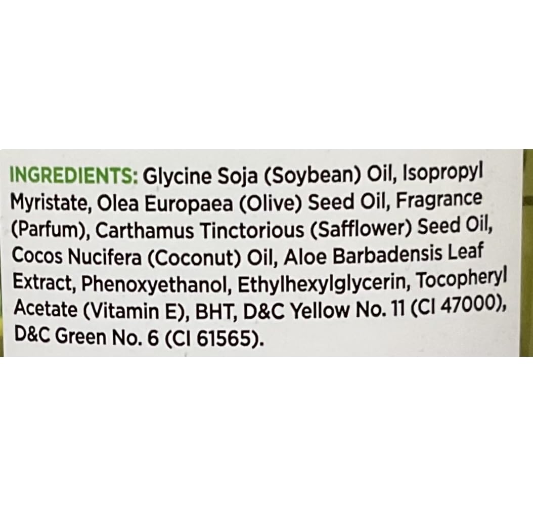 Hollywood Beauty Olive Oil Scalp Treatment hair-glow suggests smoother, hydrated hair after use.