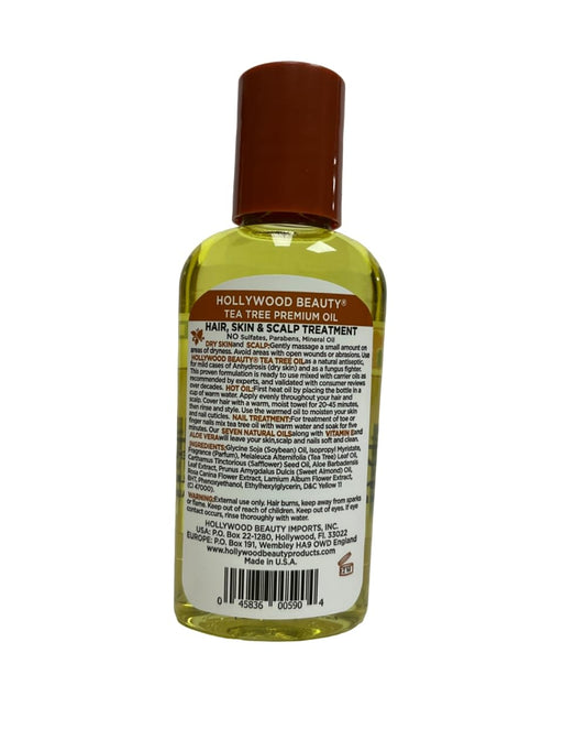 Hollywood Beauty Tea Tree Oil Application on Scalp: supports healthy scalp care