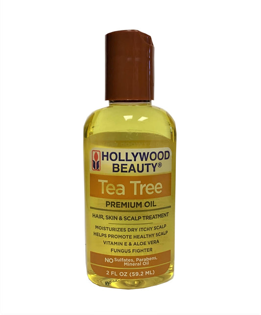 Hollywood Beauty Tea Tree Oil Skin Scalp Bottle Pour: soothing for dry skin and itchy scalp