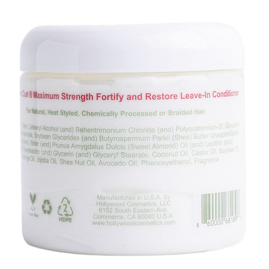 Close-up of Hollywood Curl Fortify & Restore being applied to define curls