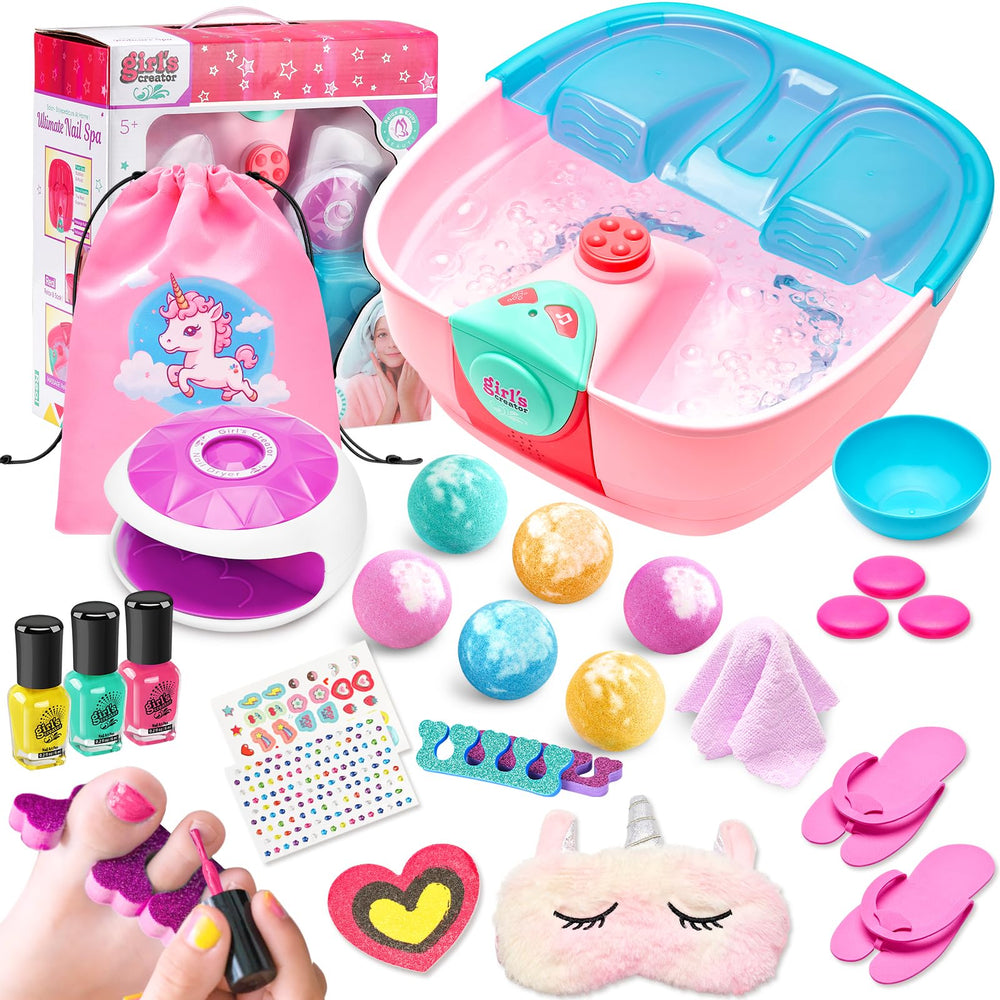 Holycco Kids Spa Kit Foot Bath invites a relaxing at-home soak for little ones