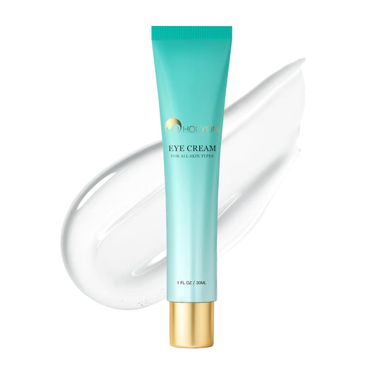 HOLYOM Advanced Eye Cream bottle smooths under-eye area and helps reduce dark circles