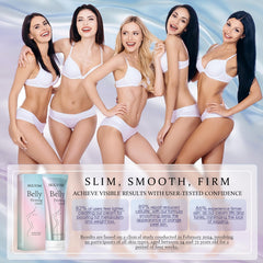 HOLYOM B Flat Belly Cream on skin with subtle radiance and uniform texture
