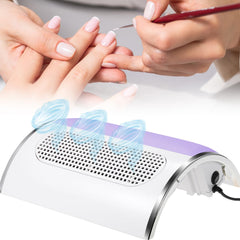 Hombasing Nail Dust Collector 80W front view showing strong suction for a clean manicure