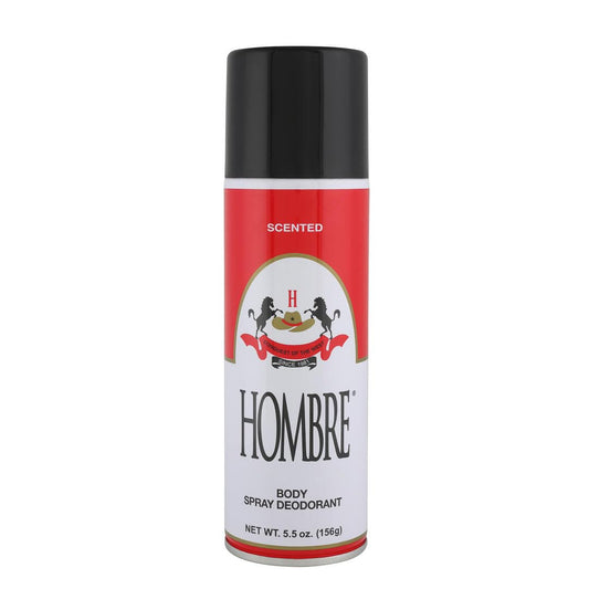 HOMBRE Red Deodorant Bottle Classic close-up for long-lasting odor protection.