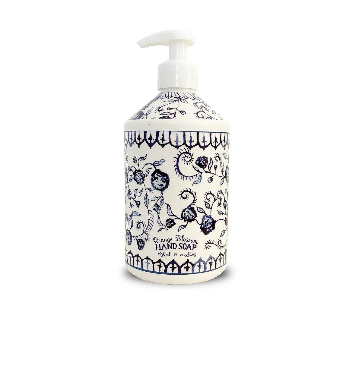Home and Body Co Deruta orange blossom soap pump bottle, durable and decorative for everyday handcare