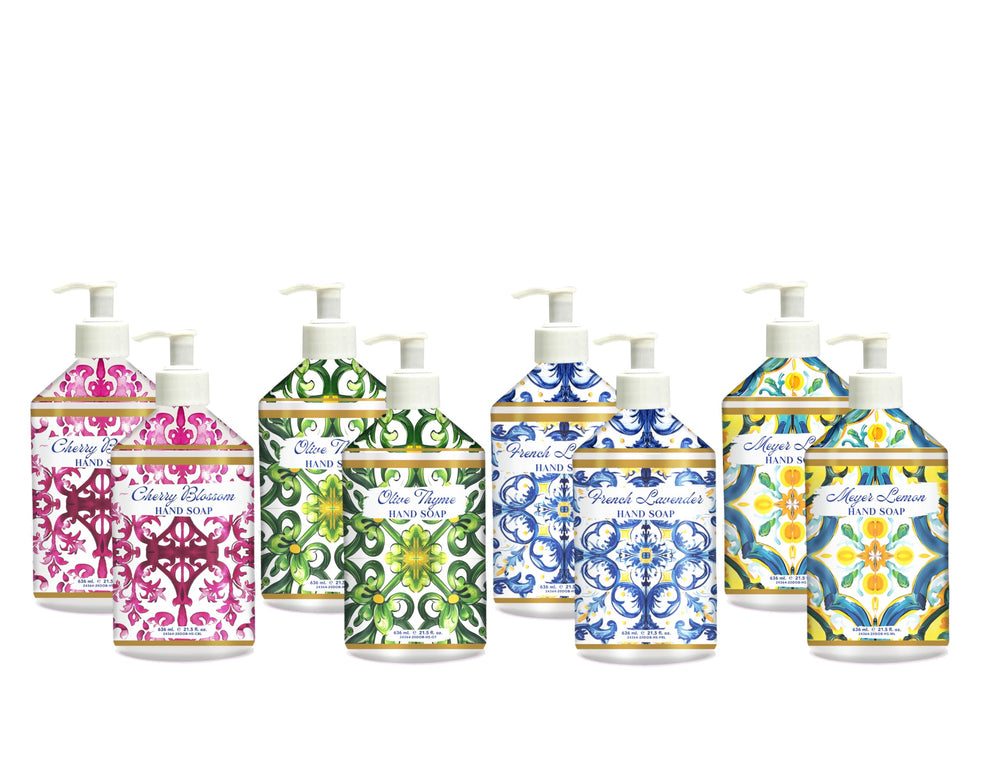 Home & Body Company Dolce Breeza Cherry Blossom hand soap bottle with pump for daily hand care
