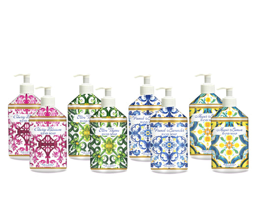 Home & Body Company Dolce Breeza Cherry Blossom hand soap bottle with pump for daily hand care