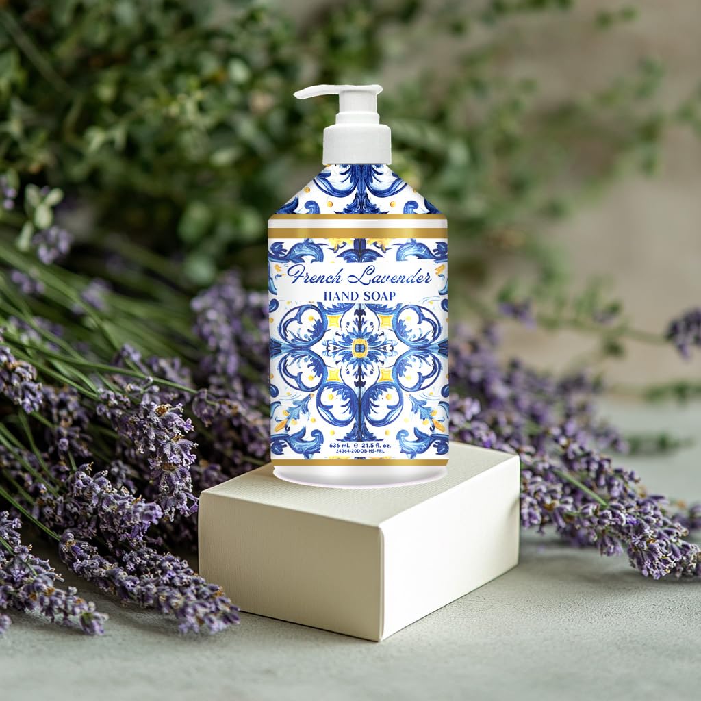 Home & Body Company Dolce Breeza Meyer Lemon hand soap bottle with pump adds sunny uplift