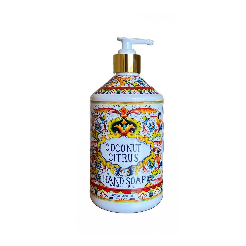 Home and Body Company Sea Salt Verbena bottle close-up shows premium finish.