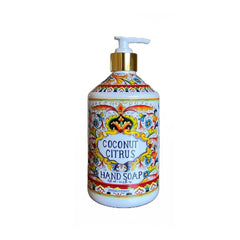 Home and Body Company Sea Salt Verbena bottle close-up shows premium finish.