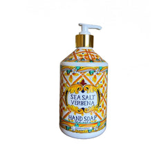 Home and Body Company bath and kitchen station display-friendly hand soap set.