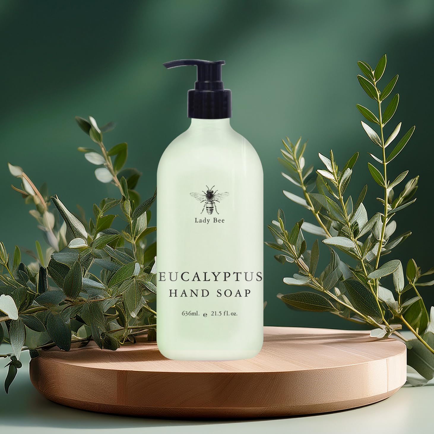 Home and Body Company Lady Bee lavender bottle promotes calm rituals with a gentle floral aroma.