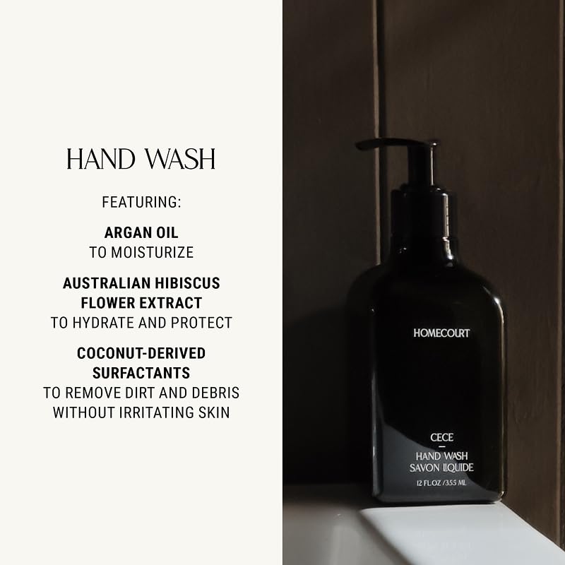 Homecourt Cece hand wash foam-lather highlights rich suds and hydrating feel.