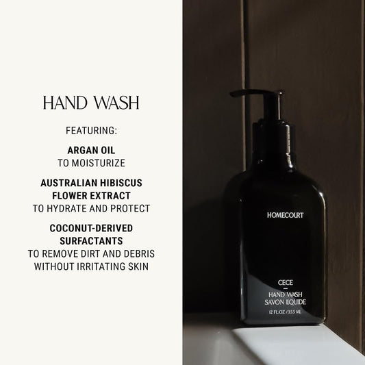 Homecourt Neroli Leaf pump-action hand wash releasing a rich, airy lather.
