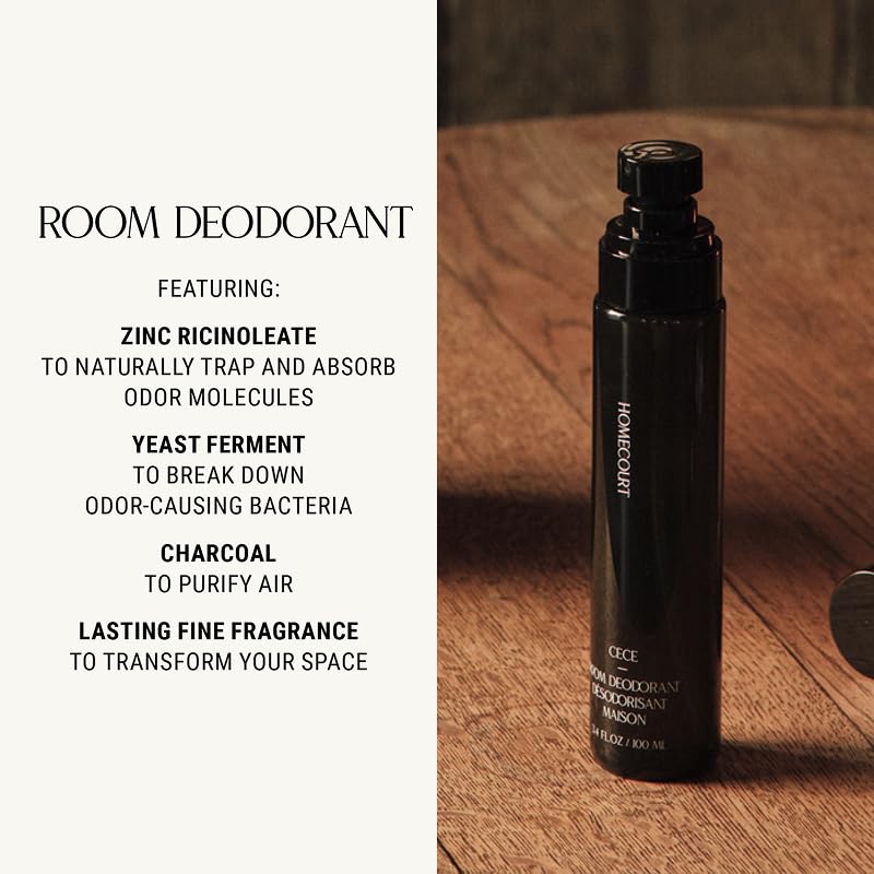 Homecourt Cipres Mint spray in action dispersing fresh aroma