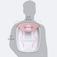 Homedics Bubble Bliss Deluxe-Foot Spa pink theme adding a cozy home spa vibe