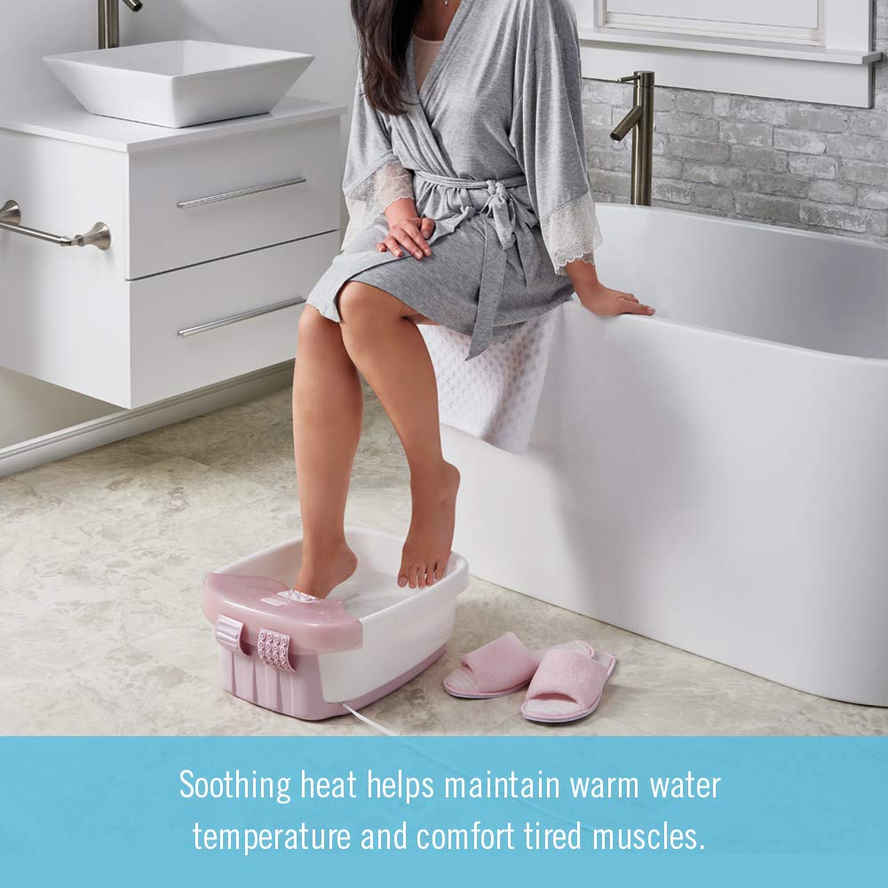 Homedics Bubble Bliss Deluxe-Foot Spa toe touch controls for easy operation